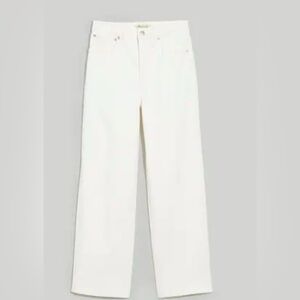 Madewell Women's Cream Flare & Wide Leg Jeans
